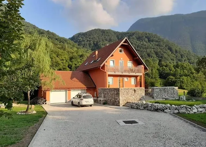 Pocitniska Hisa Nad Soco